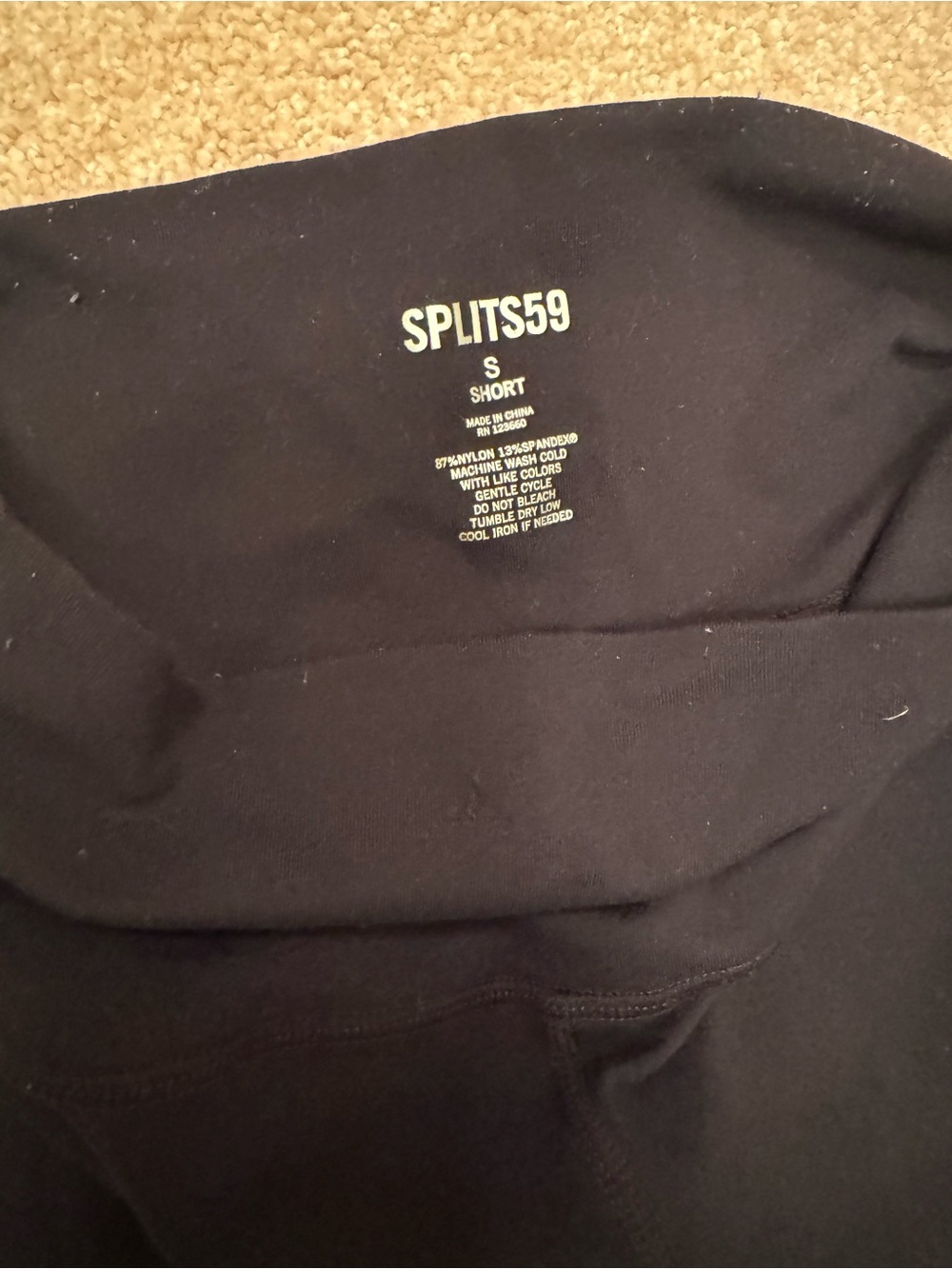 Splits59 Black Athletic Girls' Shorts